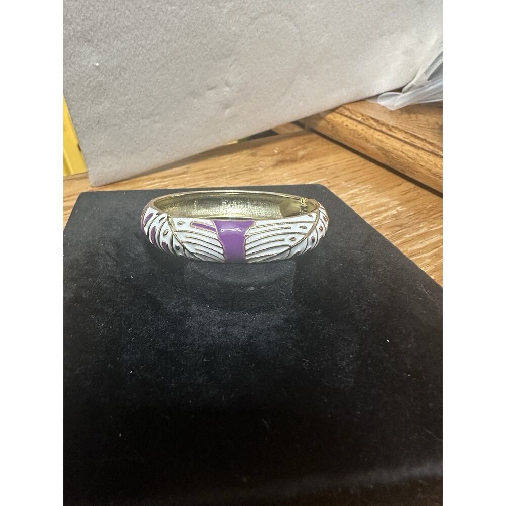 Sequin Nordstrom Multicolor Gold Tone Statement Enamel Bangle Bracelet # 35
